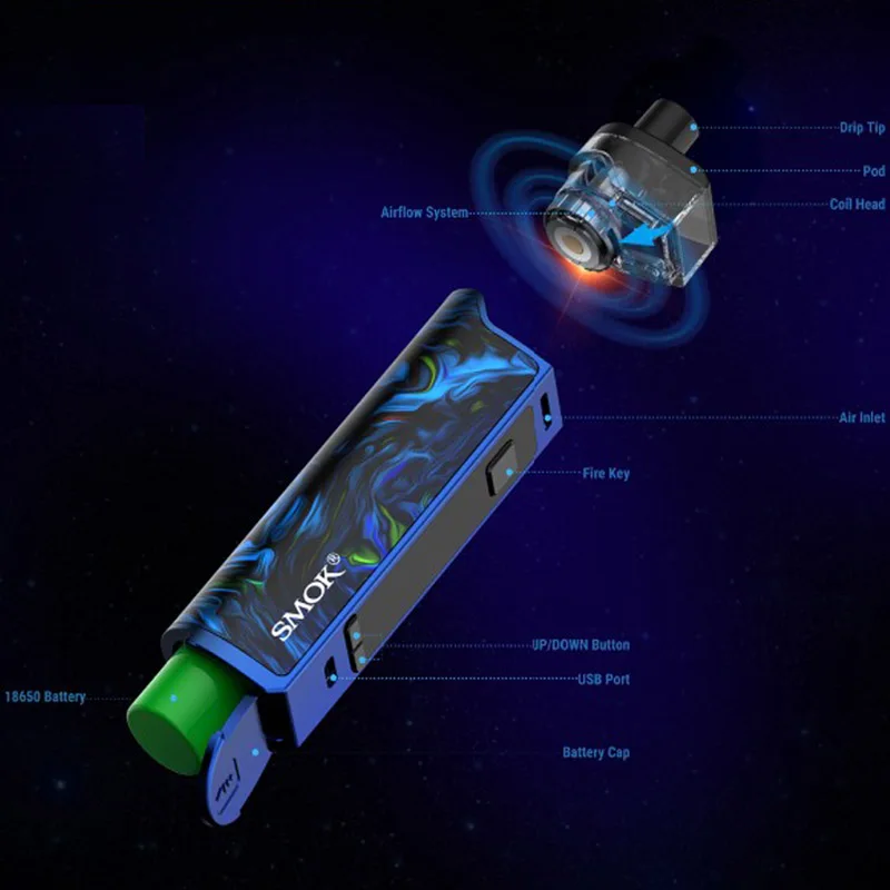 2020 Новый SMOK Vape RPM80 Pro комплект сигарет электронная стручка 5 мл картридж сигарета
