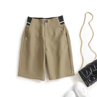 striped pants shorts womens summer new style suit womens five point pants high waist slim trousers trend