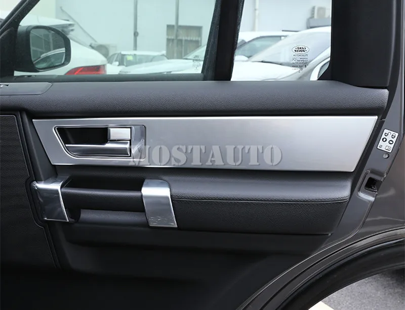 

For Land Rover Discovery 4 LR4 Black Car Door Panel Moulding Cover 2010-2016 4pcs Silver/Black Car Decor Car Trim