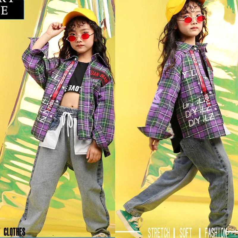 Детская модная одежда свободная куртка пальто беговые джинсы брюки для девочек и
