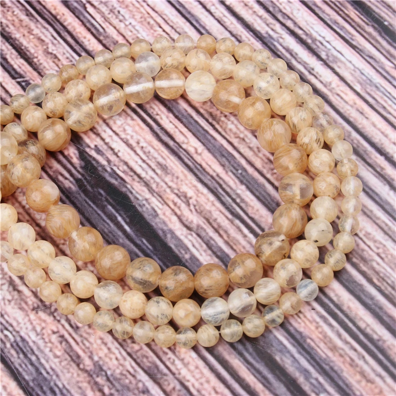 

Hot Sale Natural Stone Golden Watermel 15.5" PicBlue Peacockk Size 4/6/8/10/12mm fit Diy Charms Beads Jewelry Making Accessories