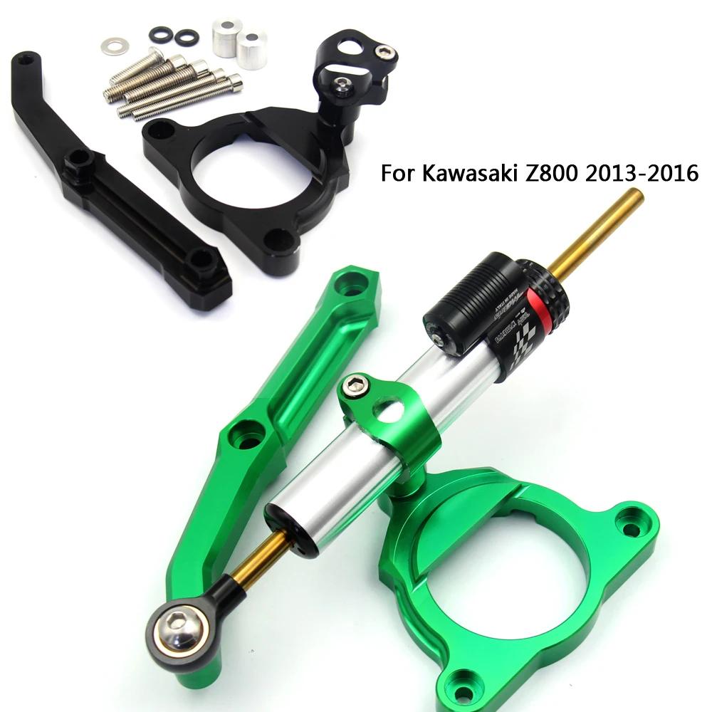 Для Kawasaki Z800 2013 2014 2015 2016 CNC Алюминиевые Регулируемые мотоциклы стабилизатор руля