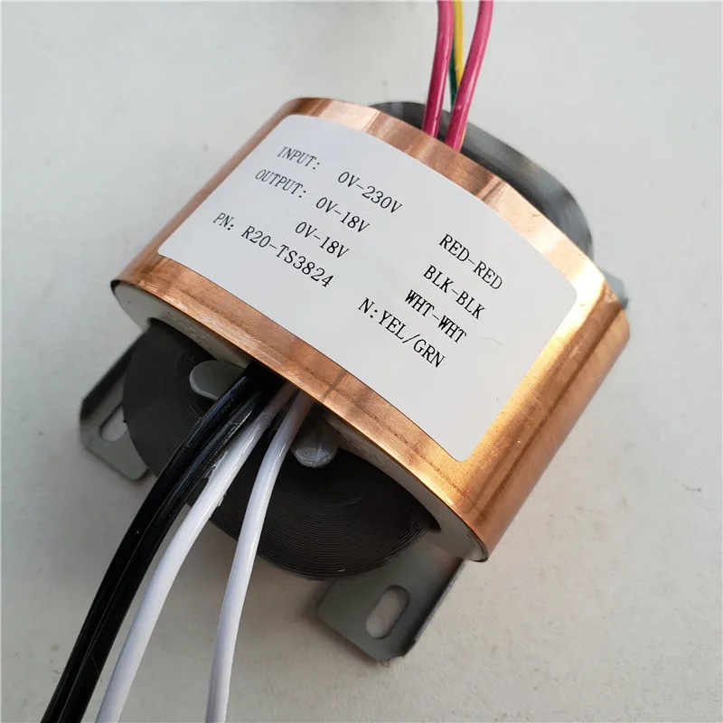 18V 0.8A 18V 0.8A 18V 0.8A 18V 0.8A трансформатор R Core R20 заказной Трансформатор 230V 30VA медный щит для ЦАП предусилителя HIFI декодер - Цвет: 18V 0.8A 18V 0.8A