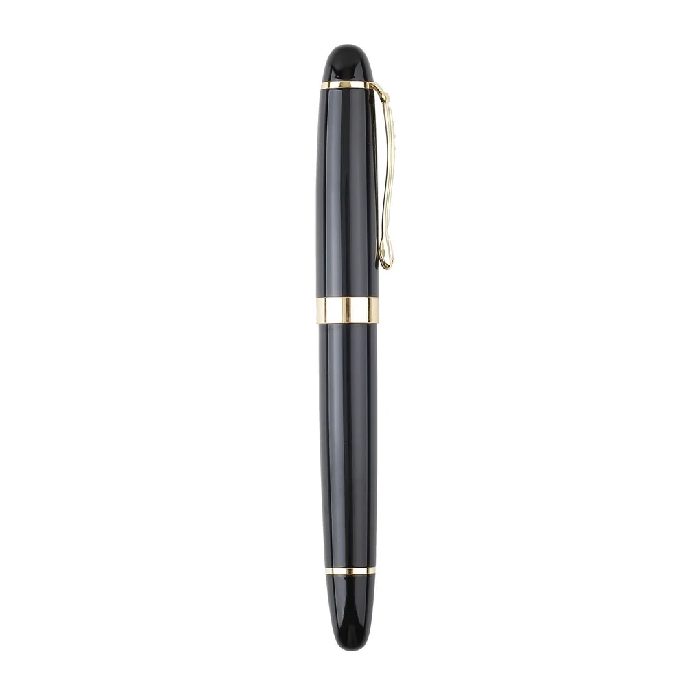 Black Upscale X450 Color Fountain Deep Twist Carven Medium Nib Gold Trim Pen Study Office Pens |