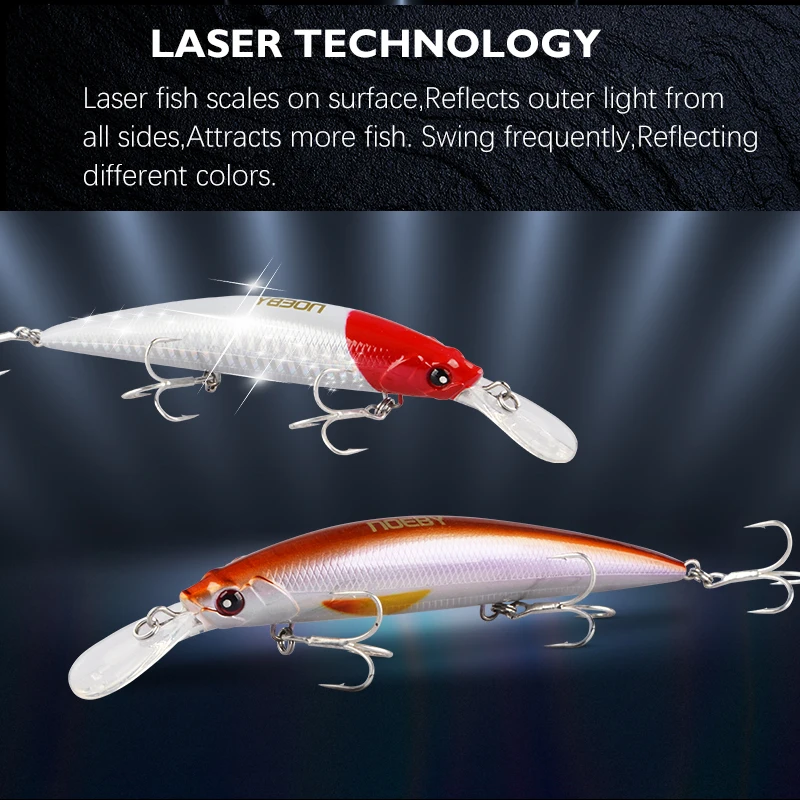 Опускается на дно Minnow приманки для ловли рыбы 110 мм 36 г жесткие рыбалки в воблеры