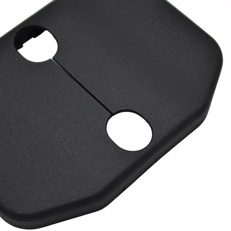 

4Pcs set Door lock cover Protective Trim Striker Cap Black ABS Plastic