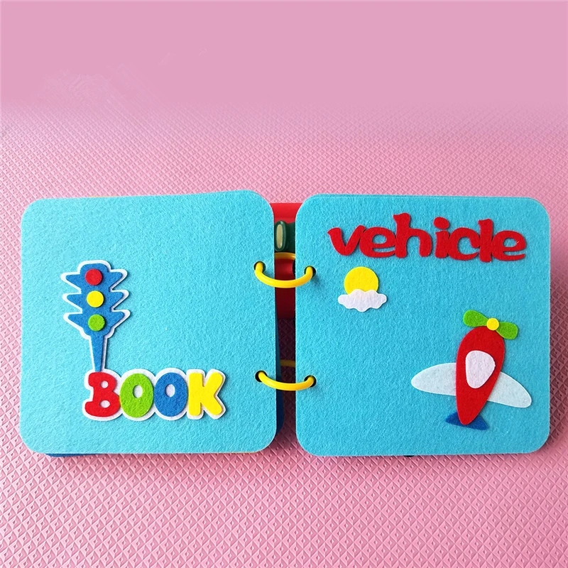 For Vehicle 4 стиля DIY ремесло моя первая книга Монтессори раннее образование детская картинка книга Мама ручной работы Тихая книга DIY материал комплект для детей - Цвет: For Vehicle