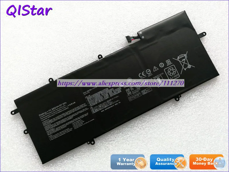 QISTAR 11,55 V 57Wh натуральная C31N1538 Аккумулятор для ноутбука Asus ZenBook флип UX360UA UX360UA-1A UX360UA-1B UX360UA-1C UX360UA-C4010T