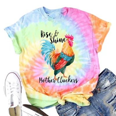 

Summer Women's T-Shirt Top Printed Round Neck Short Sleeve Casual Loose Fashion Women's T-Shirt