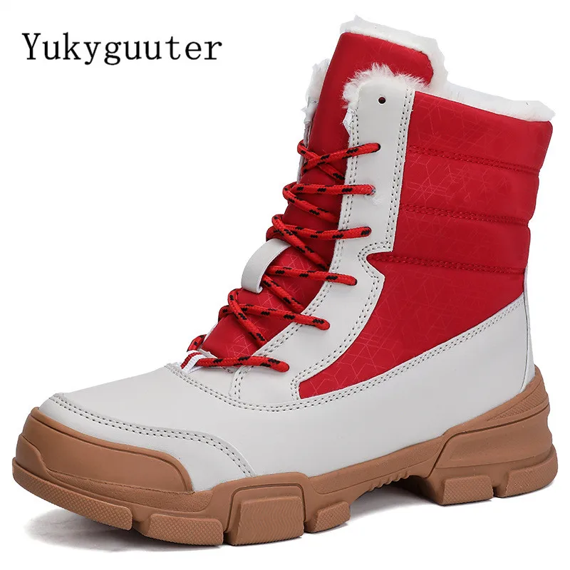 Женские зимние ботинки зимняя теплая спортивная обувь уличная Нескользящая пара