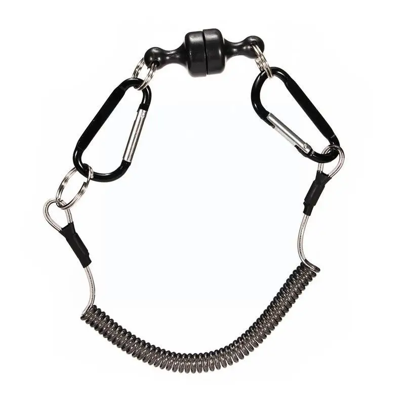 

Strong Magnetic Quick Release Net Frame Fishing Coil Buckle Outdoor Alloy Climbing Lanyard Fishing Aluminum Tool V5E0