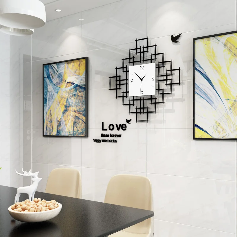 Большие настенные часы современный дизайн модные 3D геометрические акриловые
