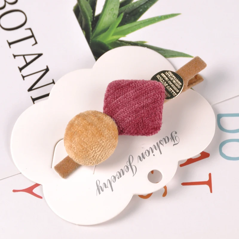 

New Fashion Elegant Women Velvet Simple Style BB Hair Clips Barrettes Girls Korean Alligator Hairpins Hair Accessories Hairgrips