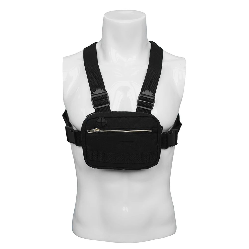 

Multifunctional Chest Rig Shoulder Bag Nylon Fabric Pack Mobile Phone Holder Bags Case For Outdoor Running Camping Hiking