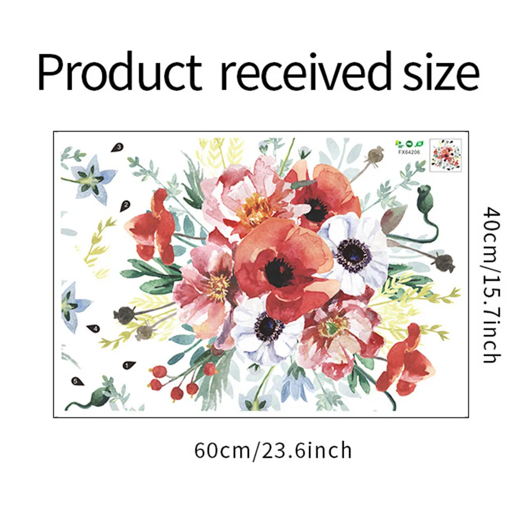 

Art Wall Stickers DIY Flower Home Background Home Decoration Living Room