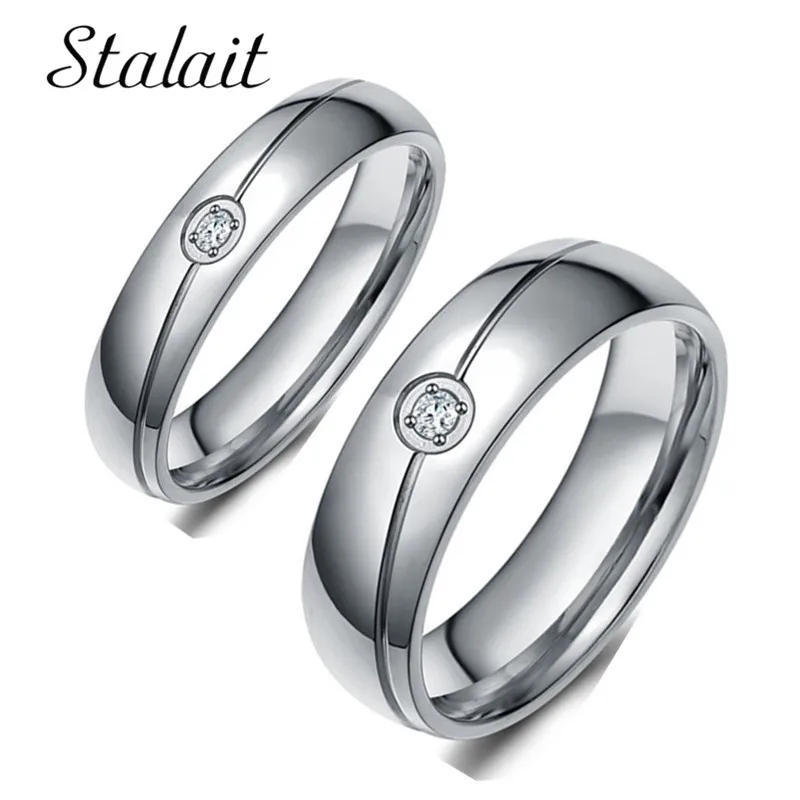 Женское Обручальное кольцо с кристаллами ширина 4/6 мм|Обручальные кольца| |