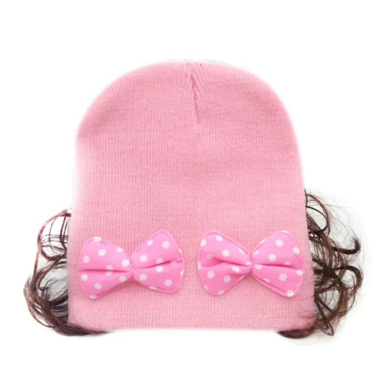 НОВАЯ шапка GWinter для девочек Модный милый парик Цветочные волосы детская малышей