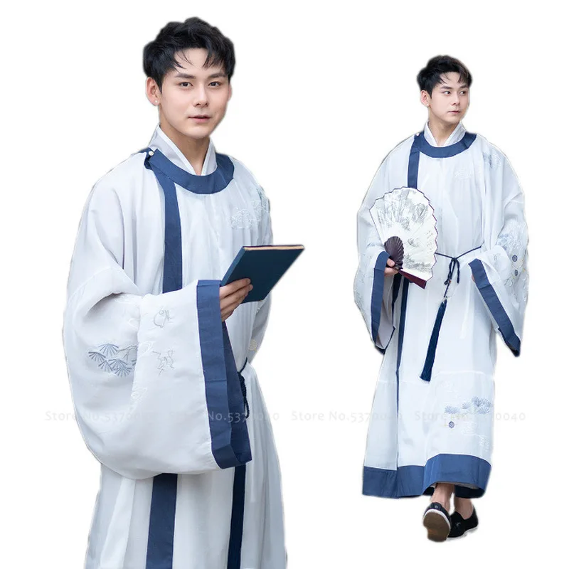 Костюм династии Тан ханьфу халаты длинное платье для мужчин традиционная