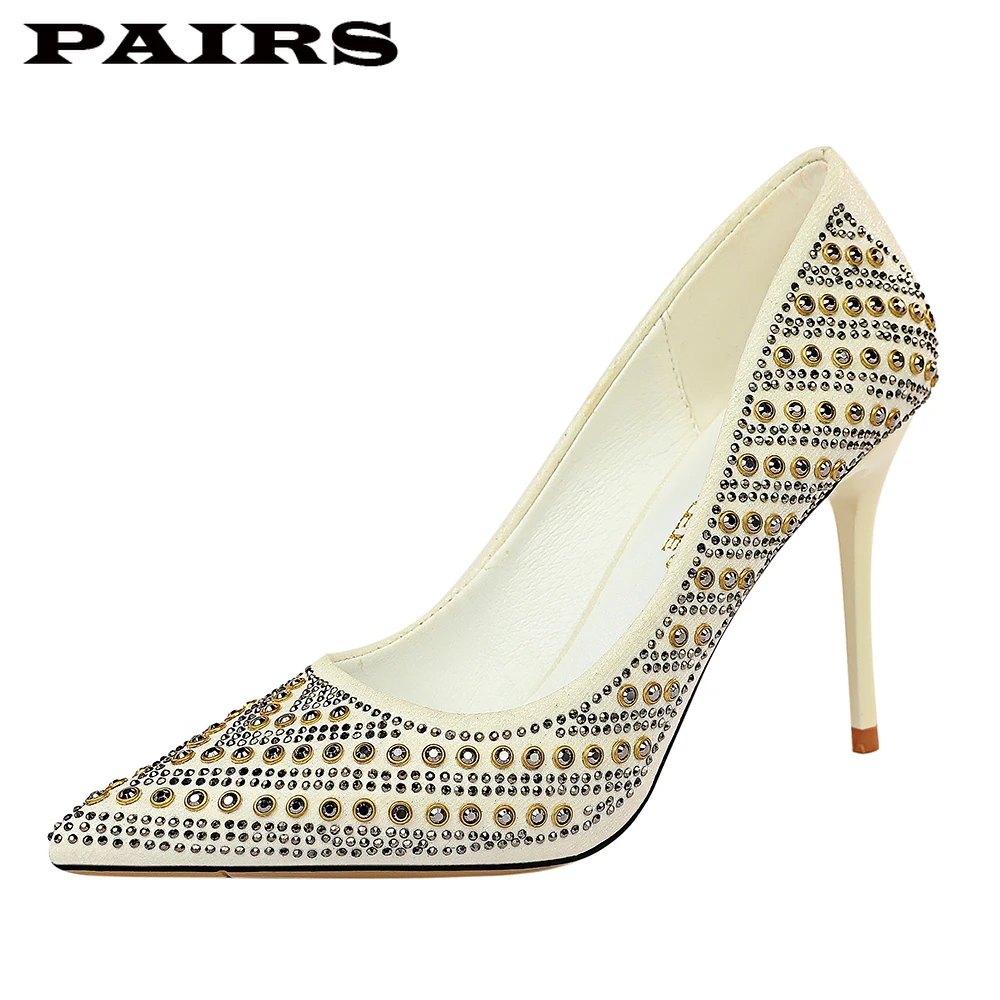 BigTree/Дизайнерские Туфли лодочки Женская обувь на высоком каблуке Пикантная из