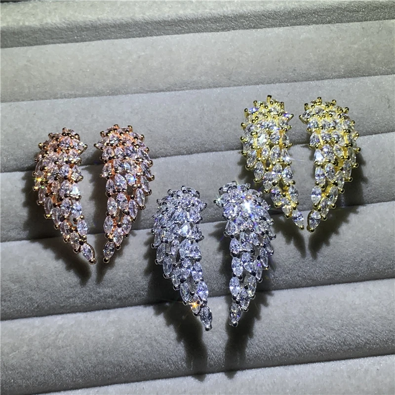 Женское кольцо с крыльями ангела ручной работы AAAAA ювелирные изделия из