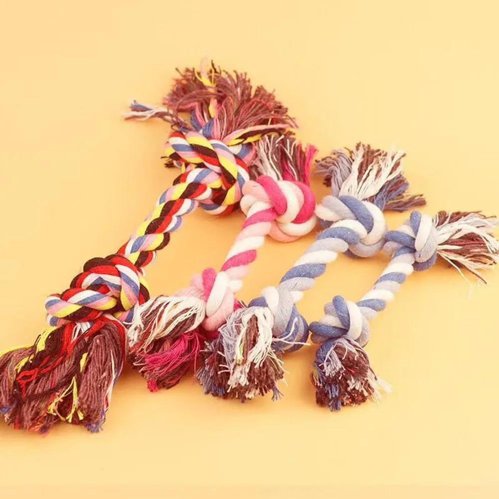 Pet dog toys cotton knots ropes small and medium sized bite resistant molars cat pet appliances |