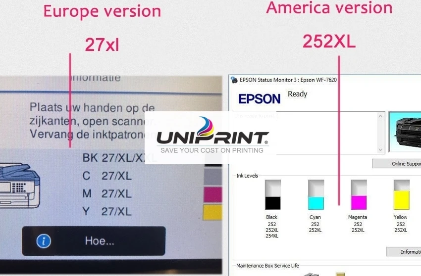 27xl CISS чернильный картридж для Epson рабочей силы WF-3620DWF WF-3640DTWF WF-7110DTW WF-7620 принтер T2711 с микросхема автоматического сброса