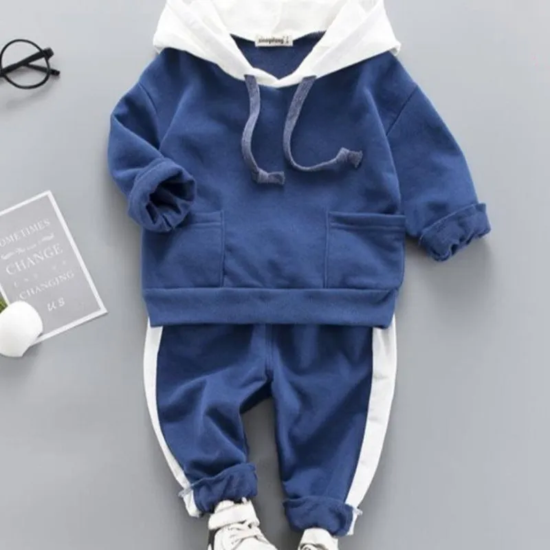 

Baby Boy Hooded Clothes Children's Clothing Cotton Toddler Sport Suit Boy Infant Long Sleeve 1-4 Years Spring Autumn Tracksuit