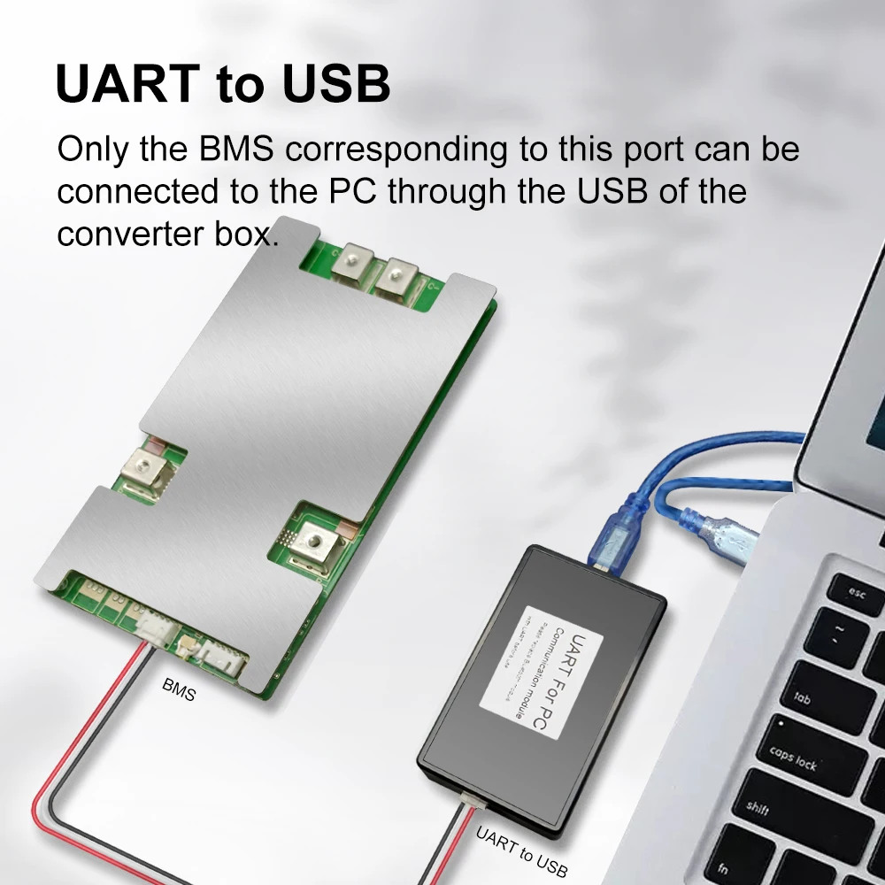QUCC Smart BMS 4S Lifepo4 3S 12 в 3 7 а 2 80 А 60 выдерживает Высокое напряжение Bluetooth UART для