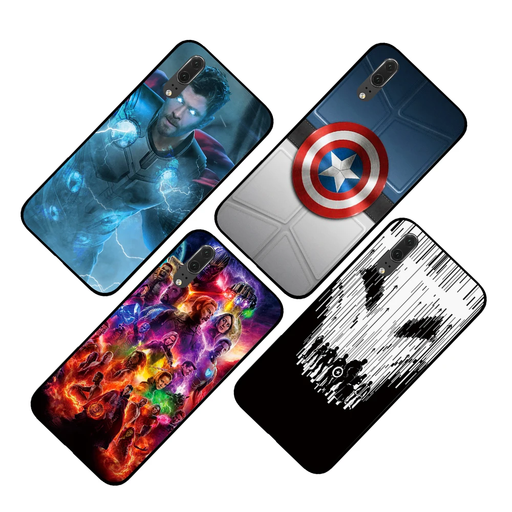 Для логотипа Marvel Роскошные Чехлы для huawei P30 P20 P10 mate 10 20 Pro Lite | Мобильные телефоны и