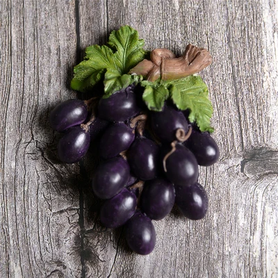 grape 3D стерео фруктовое имитирование магнит на холодильник томатный виноград персик водяной мелом яблоко соломы сосна Яблоко оранжевый груша украшение на холодильник - Цвет: grape