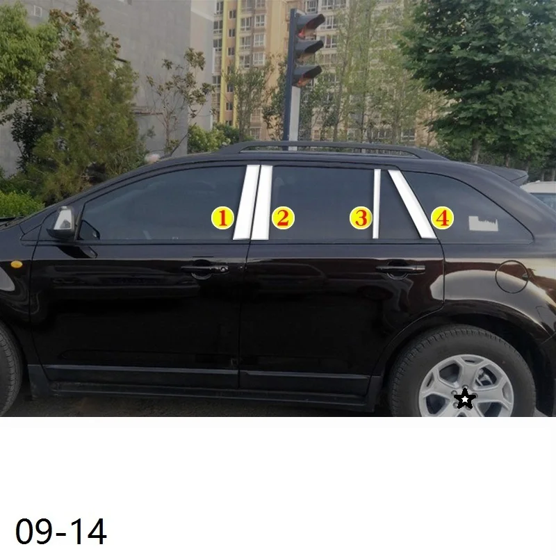Automovil хром тело окна крыло зеркало наружные высококачественные части автомобиля Стайлинг 09 10 11 12 13 14 15 16 17 18 для Ford Edge