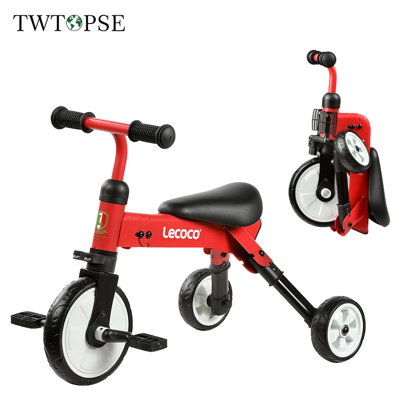 TWTOPSE Велоспорт складной детский трехколесный велосипед Детские скутеры 2 в 1