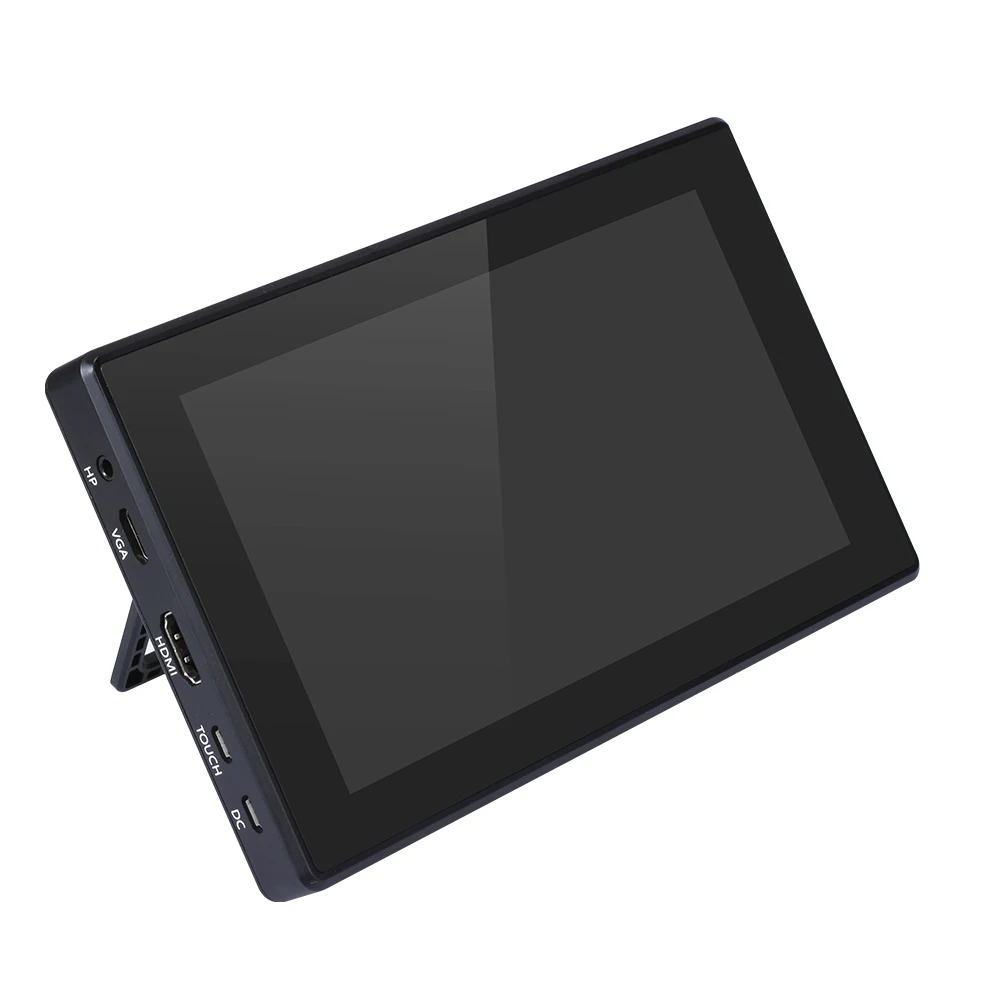 7 дюймов Raspberry Pi 4 Модель B сенсорный экран lcd 1024x600 закаленное стекло ips HDMI VGA дисплей с держателем для RPi 3B/3B