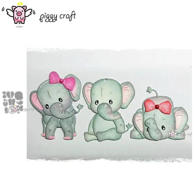 Металлические Вырубные штампы форма для вырезания слона украшение скрапбукинга