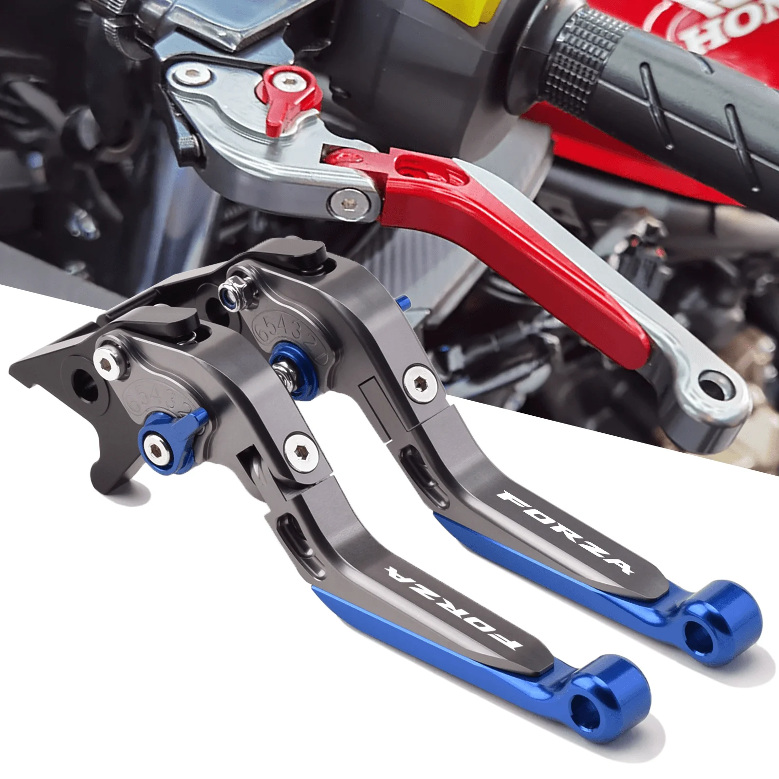 

For Honda NSS FORZA 750 350 2021-Present Brake Lever Set, Adjustable Handle Levers Motor Bike Parts Accessories