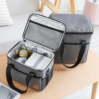 shoulder picnic cooler bag larger capacity food thermal pouch outdoor camping fruit snacks drink keep fresh insulated package