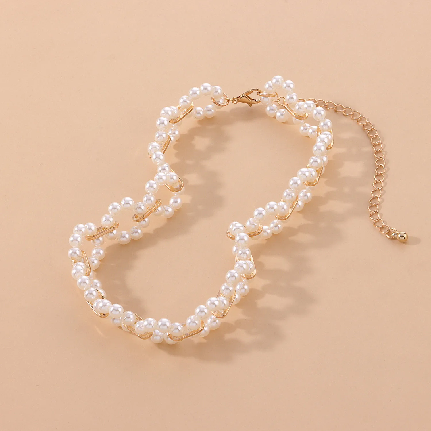 

Vintage Pearl Circle Flower Short Choker for Women Girl 2021 Gold Silver Color Elegant Clavicle Necklace Weddings Female Jewelry