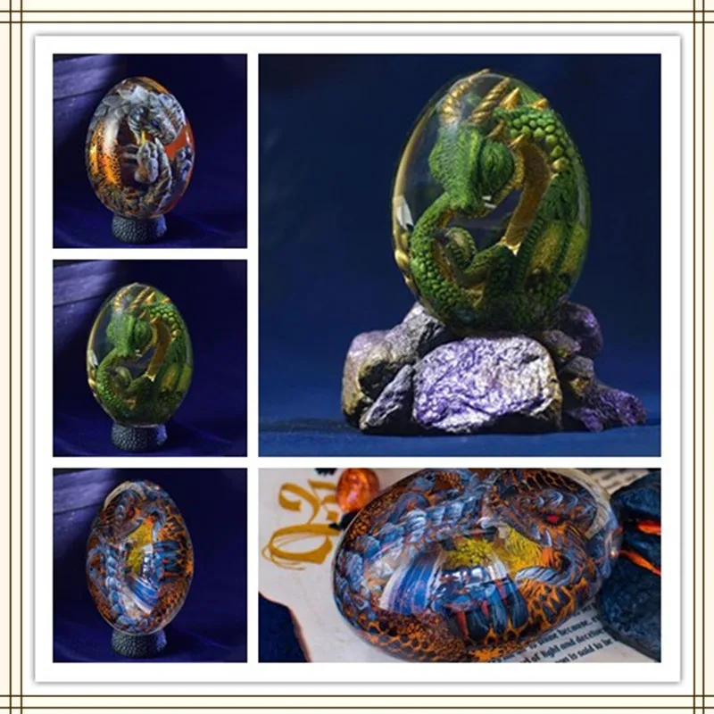 

Lava Dragon Egg, домашний декор, Светящийся Кристалл, декоративная смола, искусственный рабочий стол, подарок для детей
