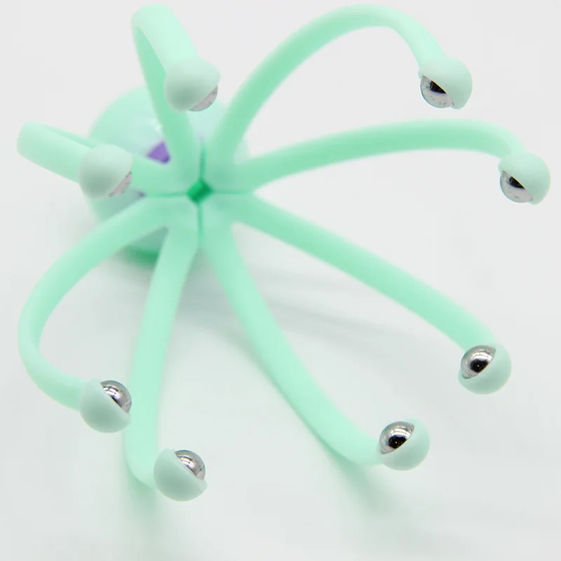 Пластик головка Восемь коготь Сталь шариковый массажер головы массажные коготки