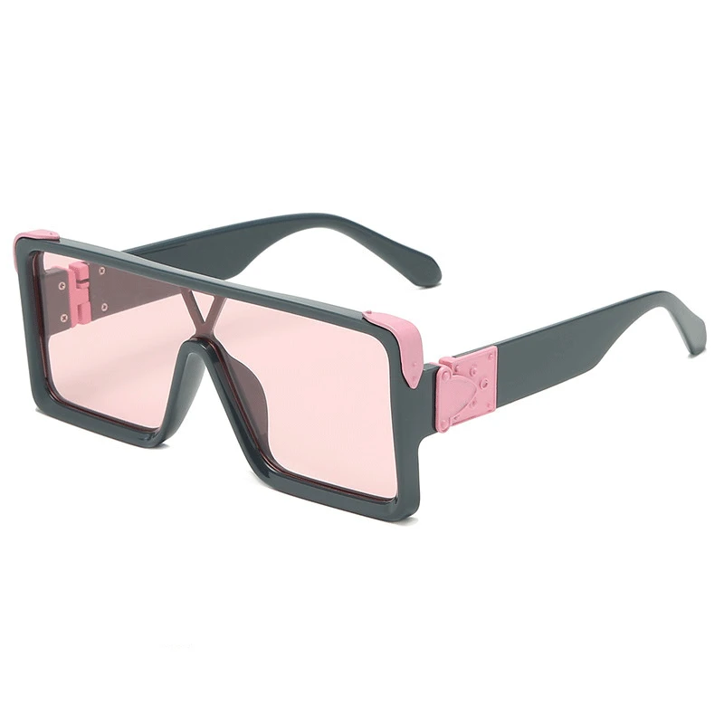 

Flat Top Oversize Square Sunglasses Women 2020 Fashion Retro Classic Sun Glasses Big Frame Vintage Colorful Eyewear UV400 Oculos