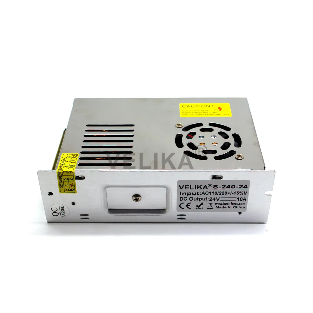 DC24V импульсный источник питания 10A 240W Светодиодный Трансформатор 110v 220v ac dc 24v SMPS