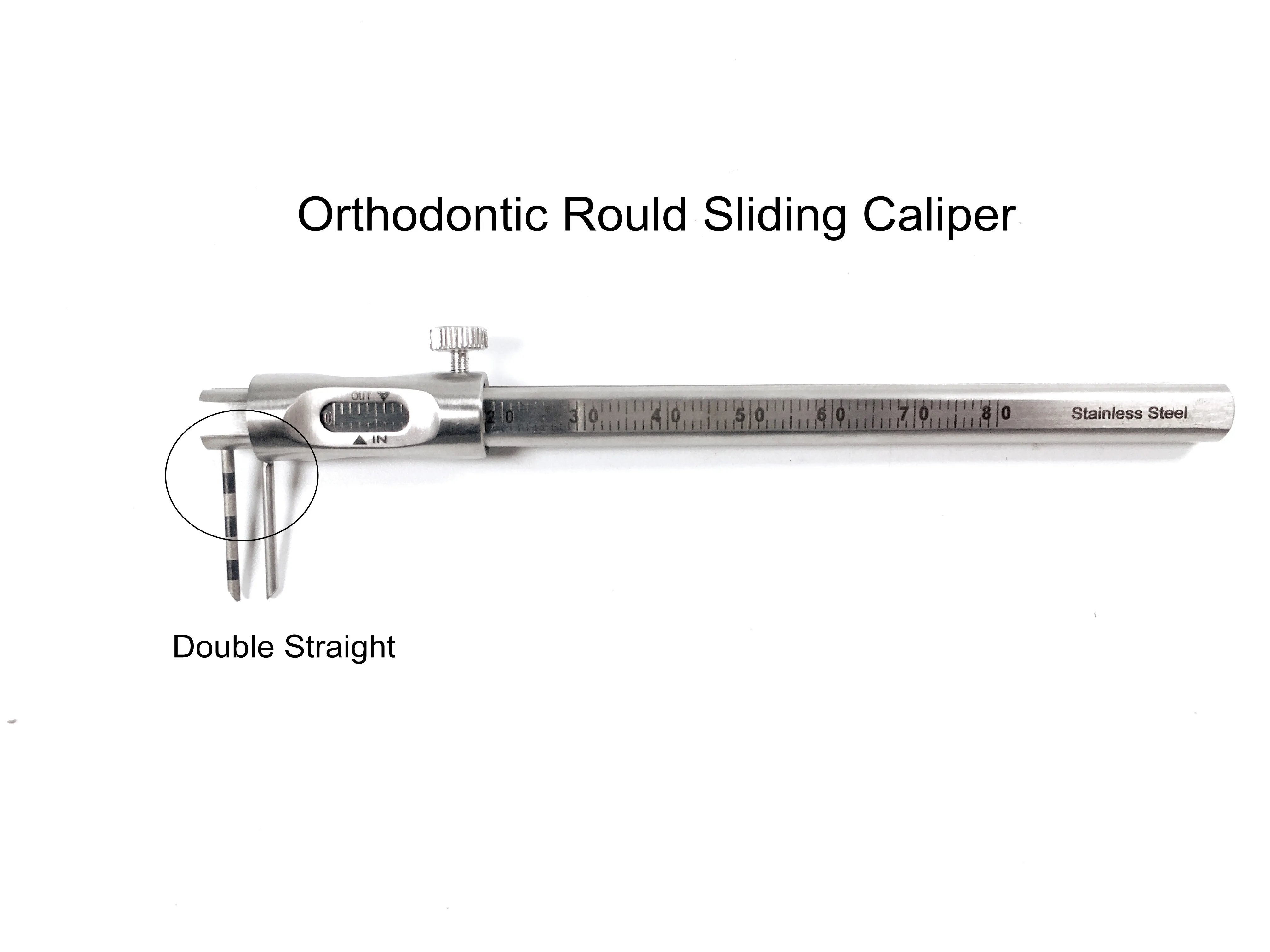 

Dental Orthodontic Stainless Steel Sliding Caliper Implant Gauge Measuring Pen