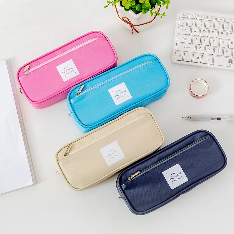 

1Pcs Kawaii Pencil Case Small Simple girl ins with multi-function and large capacity School Pencil Box Pencilcase Pencil Bag