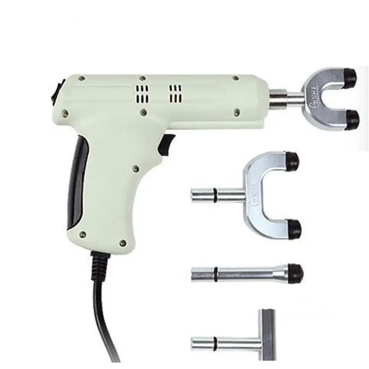 

White Electric Chiropractic Adjusting Tool Therapy Spine Activator Correction Massager