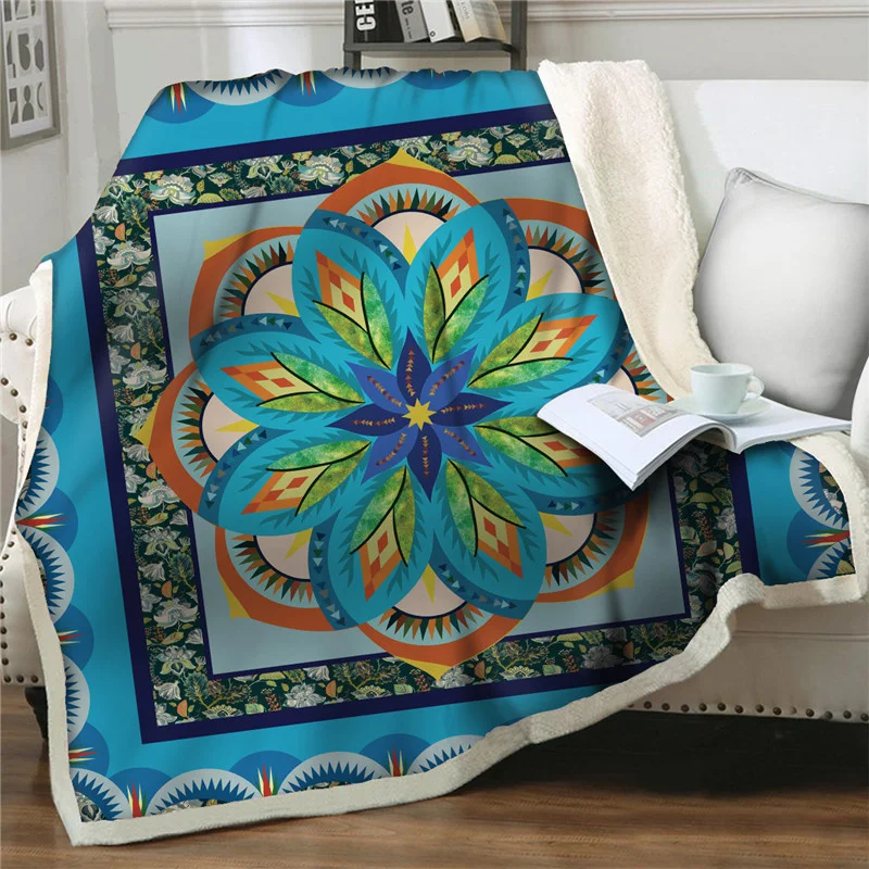 Плюшевые флисовые одеяла с 3D принтом орла в этническом стиле модное постельное