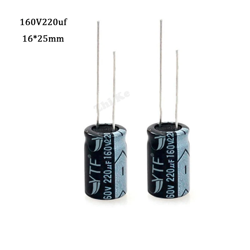 

5pcs/lot 160V 220UF 16*25 20% RADIAL aluminum electrolytic capacitor 220000nf 20%