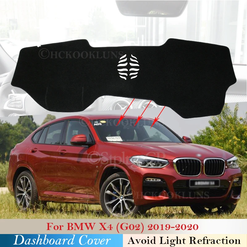 

Dashboard Cover Protective Pad for BMW X4 G02 2019 2020 Car Accessories Dash Board Sunshade Anti-UV Carpet Mat Buffer Cushion