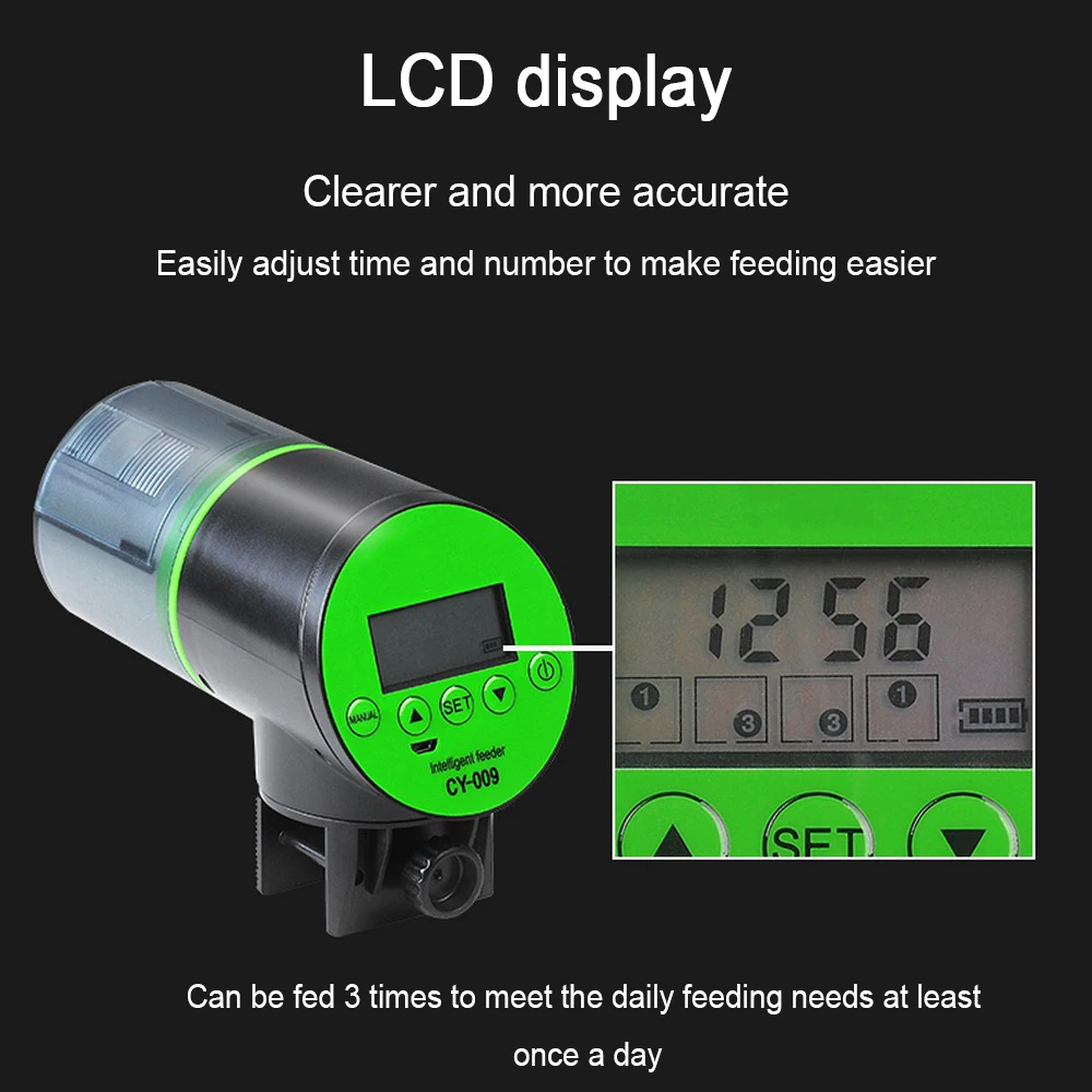 Цифровой таймер автоматический кормушка для рыб резервуар мини аквариума