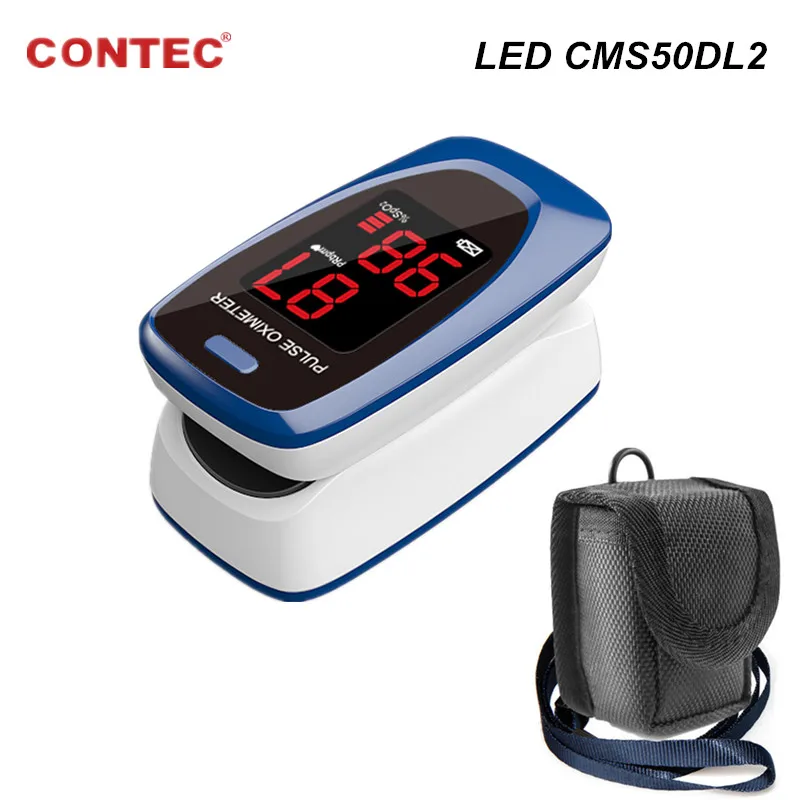 

CONTEC Brand Fingertip Pulse Oximeter Finger Blood Oxygen SpO2 PR Monitor,Pouch Case,Lanyard (without Battery)