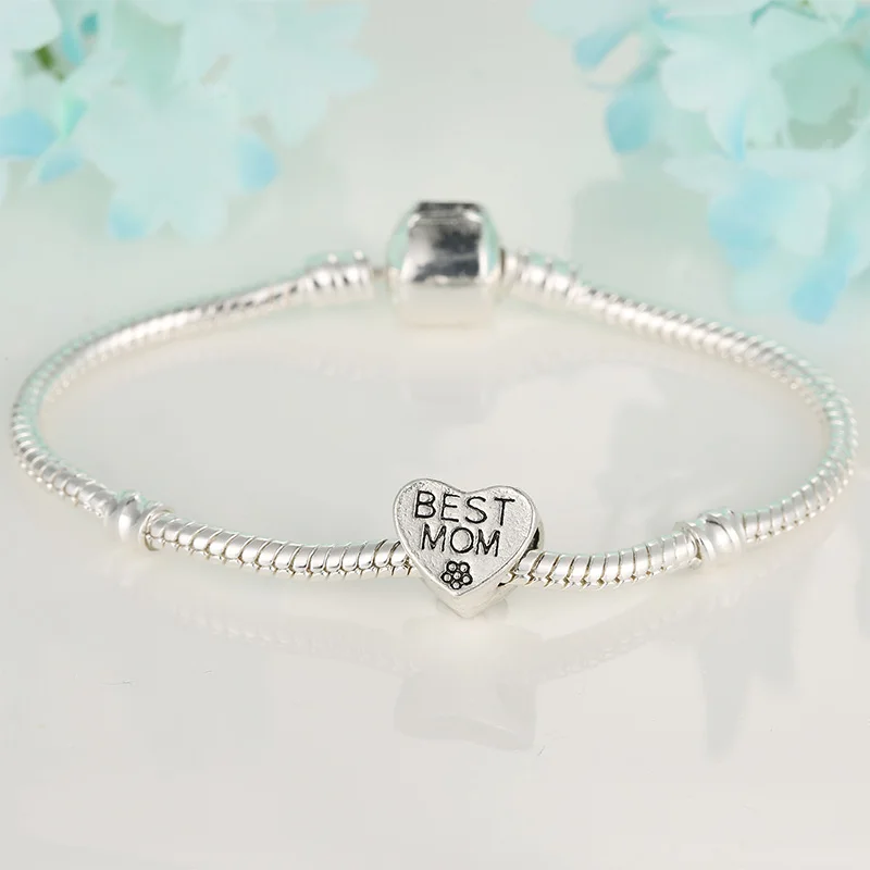 Hapiship New Original Daisy Fashion Romantic Heart Love Best Mum Charm Beads Fit Bracelet Female DIY Jewelry Making CZ017 | Украшения и